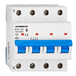 23990_SCHRACK_ZAŠTITNI_PREKIDAČ_AMPARO_6kA_B_20_A_3POL