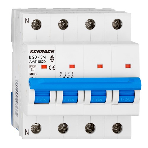 23990_SCHRACK_ZAŠTITNI_PREKIDAČ_AMPARO_6kA_B_20_A_3POL