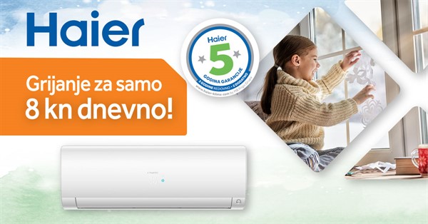 Haier - Grijanje na klimu za 8 kn